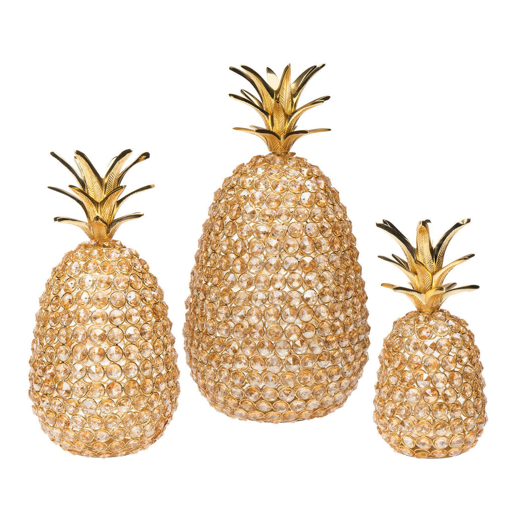 Pineapple Gold Glam Large Decorative Object Godinger All Decor, Decor, Decorative Objects, Gold, Gold Pineapple, Pineapple