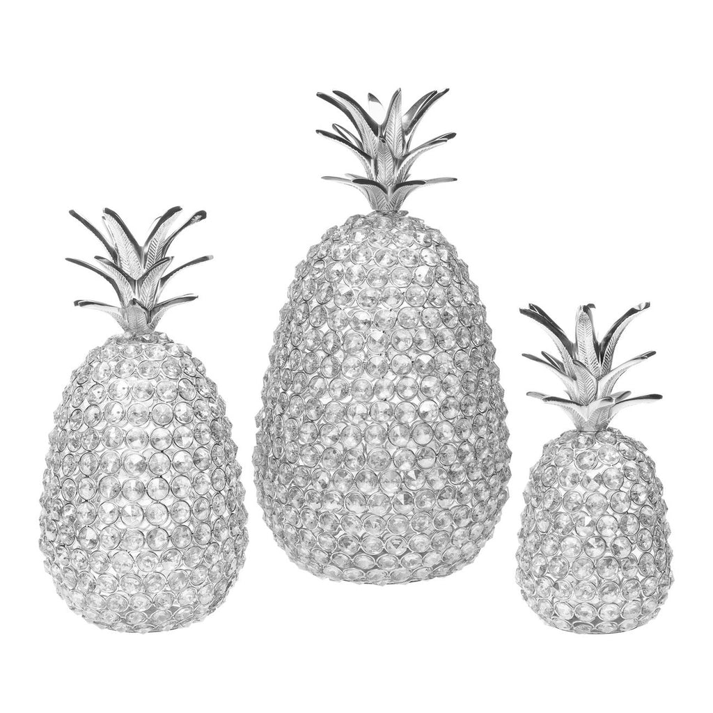 Pineapple Silver Glam Large Decorative Object Godinger All Decor, Decor, Decorative Objects, Pineapple, Silver, Silver Pineapple