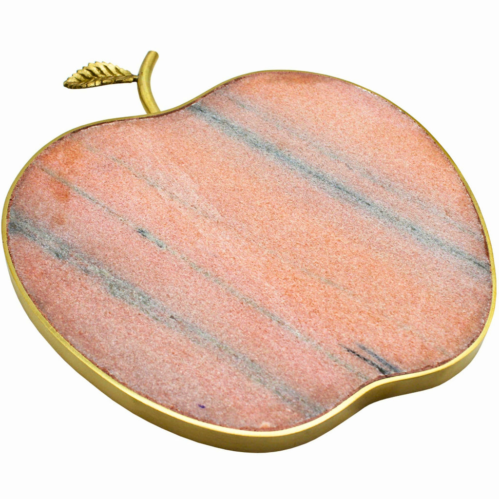 Pink Marble Apple Cheese Board Godinger All Kitchen, Apple, Kitchen, Marble, Pink Marble, Serving, Serving & Cheese Boards, Serving Board