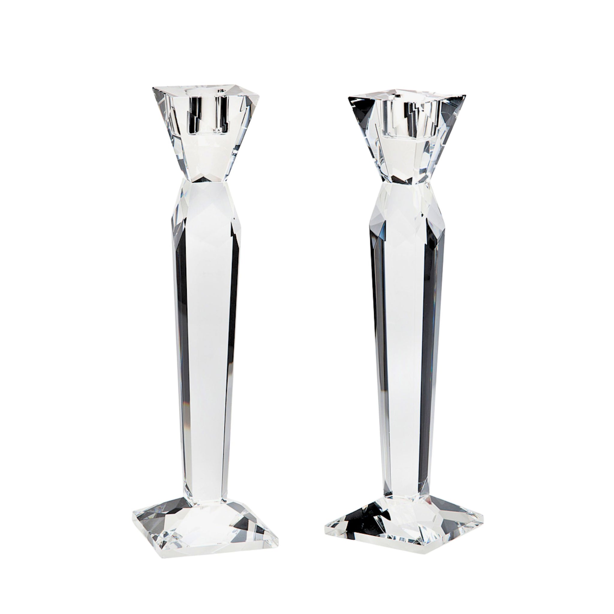 Prism Tapered Candlestick Set – Godinger