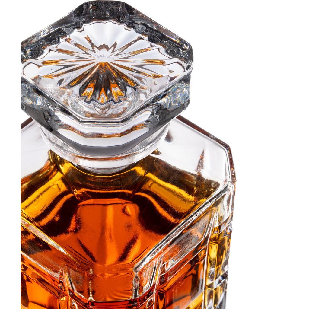 Radius 5 Piece Whiskey Decanter Set Godinger All Barware, All Glassware, All Glassware & Barware, Barware, Crystal, Cut Crystal, Decanter, Decanter & Decanter Sets, Decanter Sets, DOF, Drinkware, Entertaining, Glassware, Radius, Whiskey Glass