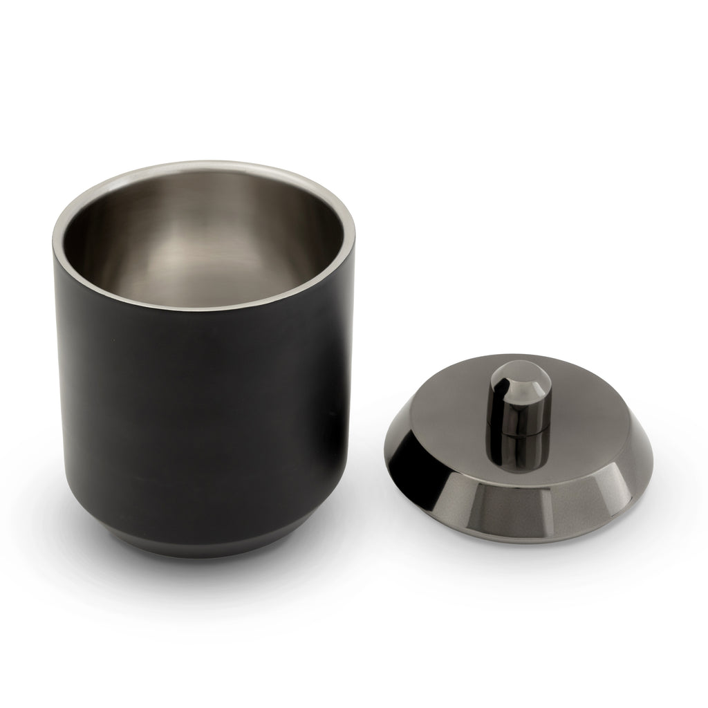 Raven Matte Black Double Walled Ice Bucket Godinger All Barware, All Glassware, All Glassware & Barware, Barware, Black, Glassware & Barware, Ice Bucket, Ice Buckets, Matte Black, Raven, Raven Ice Bucket Godinger