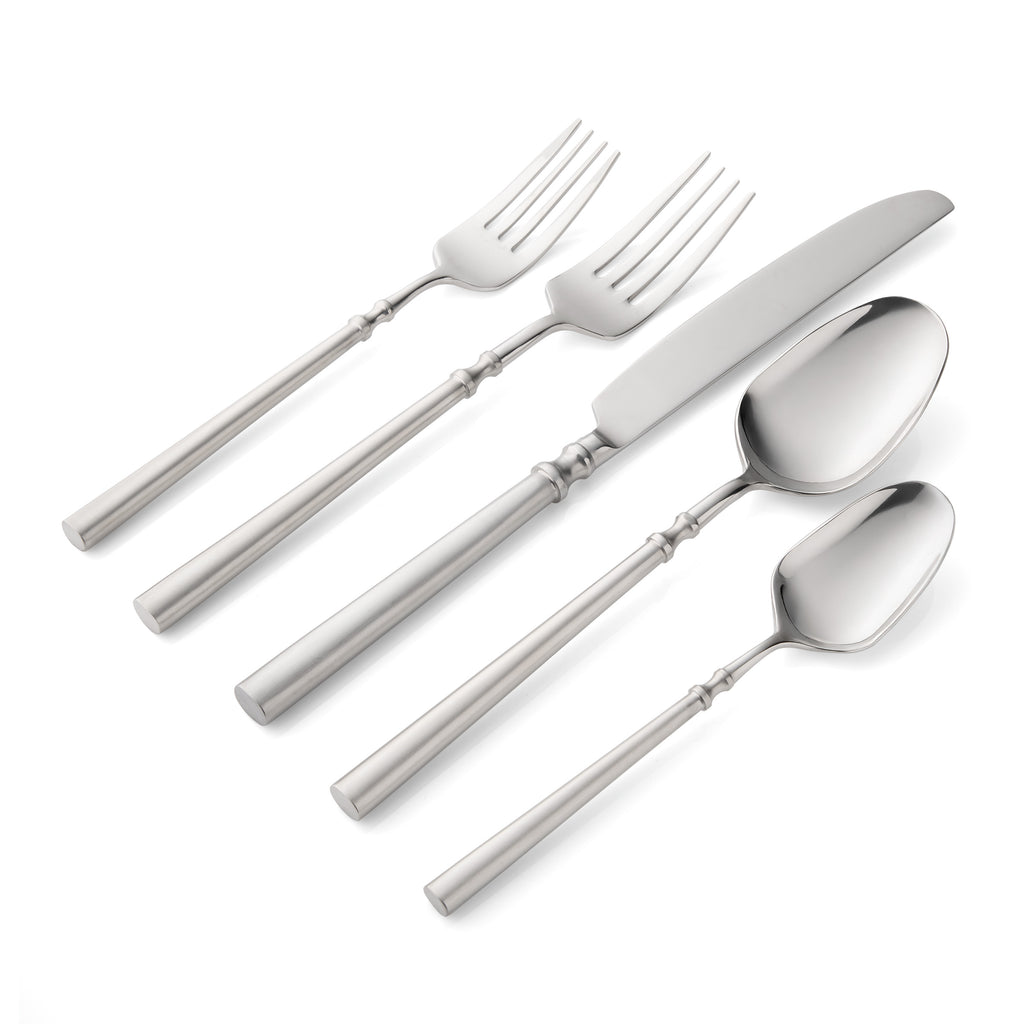 Regal Matte Handle 18/10 Stainless Steel 20 Piece Flatware Set, Service For 4 Godinger 18/0 Stainless Steel, 18/0 Stainless Steel Flatware, 20 Piece Set, All Flatware & Serveware, Flatware Sets, Regal, Service For 4, Stainless Steel, Tableware