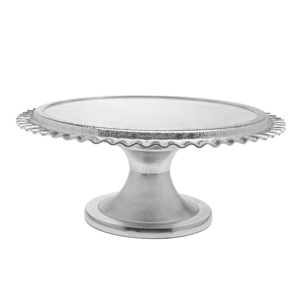 Ripple Silver Footed Cake Stand godinger