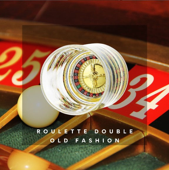 Roulette Double Old Fashion, Set of 2 Godinger All Barware, All Glassware, All Glassware & Barware, Barware, DOF, DOF & Highball, Double Old Fashion, Double Old Fashion Set, Glassware, Glassware & Barware, Roulette, Roulette Wheel