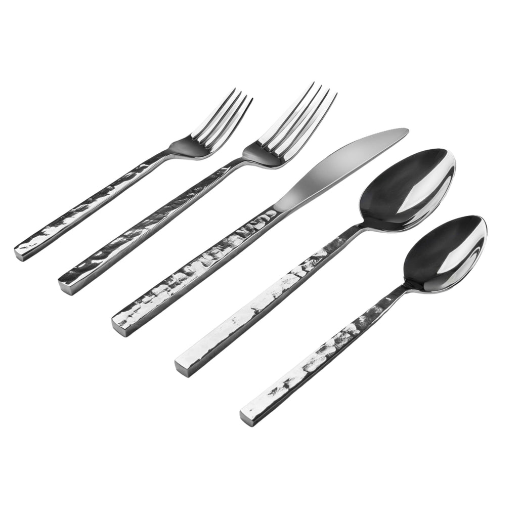 Rustic Mirrored 18/10 Stainless Steel 20 Piece Flatware Set, Service For 4 Godinger 18/10 Stainless Steel, 18/10 Stainless Steel Flatware, 20 Piece Set, All Flatware & Serveware, Flatware Set, Flatware Sets, Rustic, Service For 4, Stainless Steel, Tableware