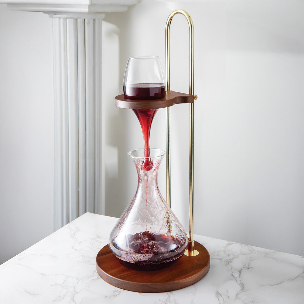 Somm's Embrace Aerator & Carafe Station Godinger Aerator, All Barware, All Glassware, All Glassware & Barware, Barware, Carafe, Clear, Decanter, Decanter & Decanter Sets, Decanter Sets, Glassware, Glassware & Barware, Wine Carafe, Wine Decanter
