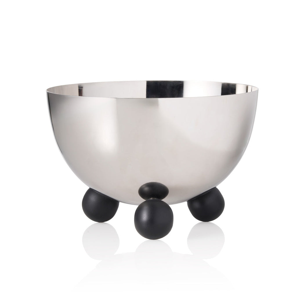 Temari Black Footed Nut Bowl Godinger All Kitchen, Black, Footed, Kitchen, Nut Bowl, Serving, Serving Bowls, Stainless, Stainless Steel, Temari