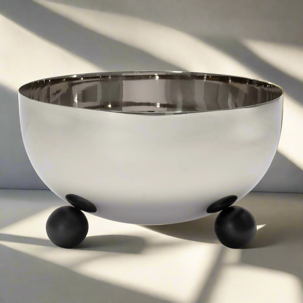 Temari Footed Serving Bowl Godinger All Kitchen, Footed, Kitchen, Serving, Serving Bowls, Stainless, Stainless Steel, Temari