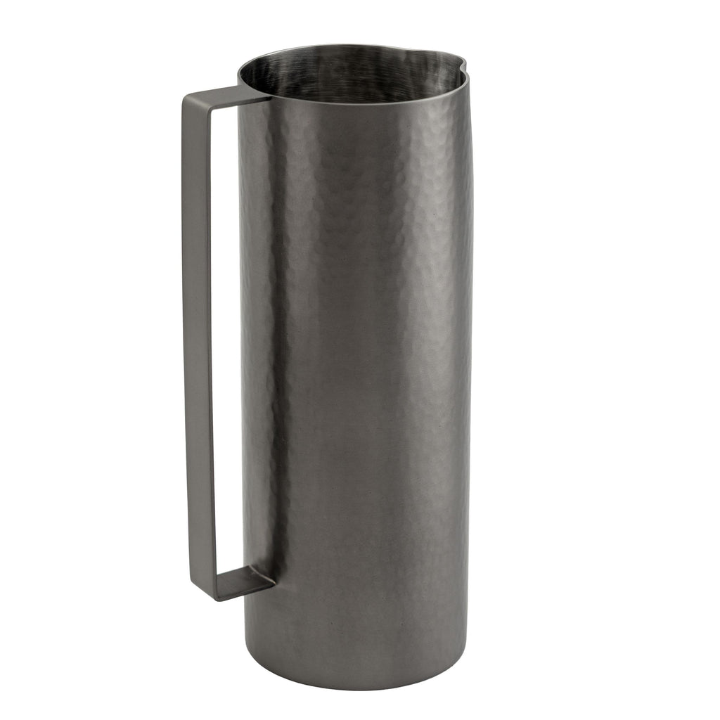 Temari Hammered Gunmetal Beverage Pitcher Godinger All Barware, All Glassware, All Glassware & Barware, Barware, Glassware, Glassware & Barware, Grey, Gunmetal, Hammered, Stainless Steel, Temari, Temari Beverage Pitcher Godinger