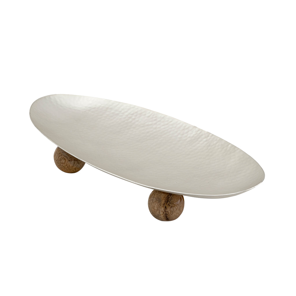 Temari Hammered Silver Large Footed Oval Platter Godinger All Kitchen, Footed, Footed Platter, Hammered, Kitchen, Oval, Oval Platter, Serving, Serving Platter, Serving Platters, Silver, Temari Godinger