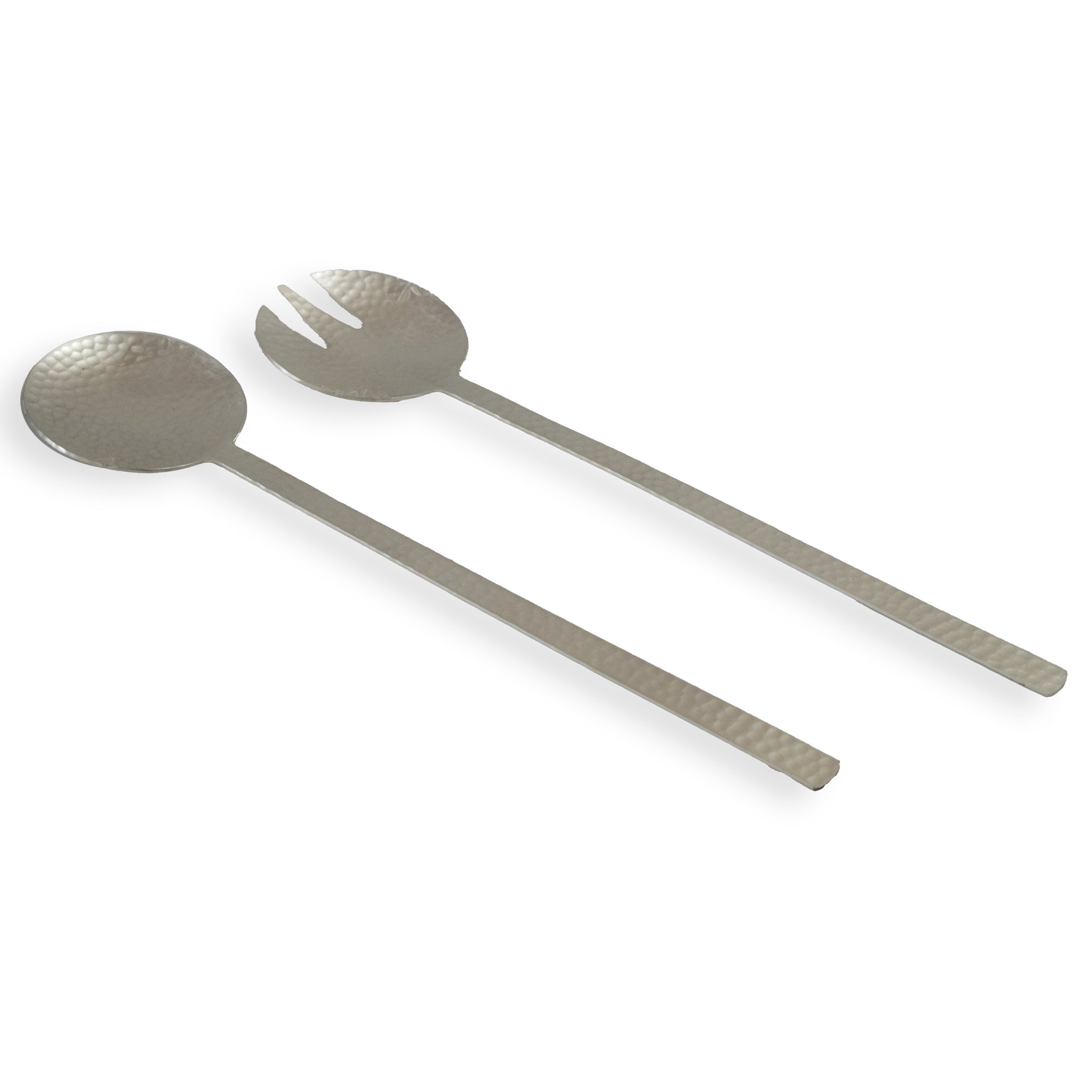 Temari Hammered Silver Salad Server Set – Godinger