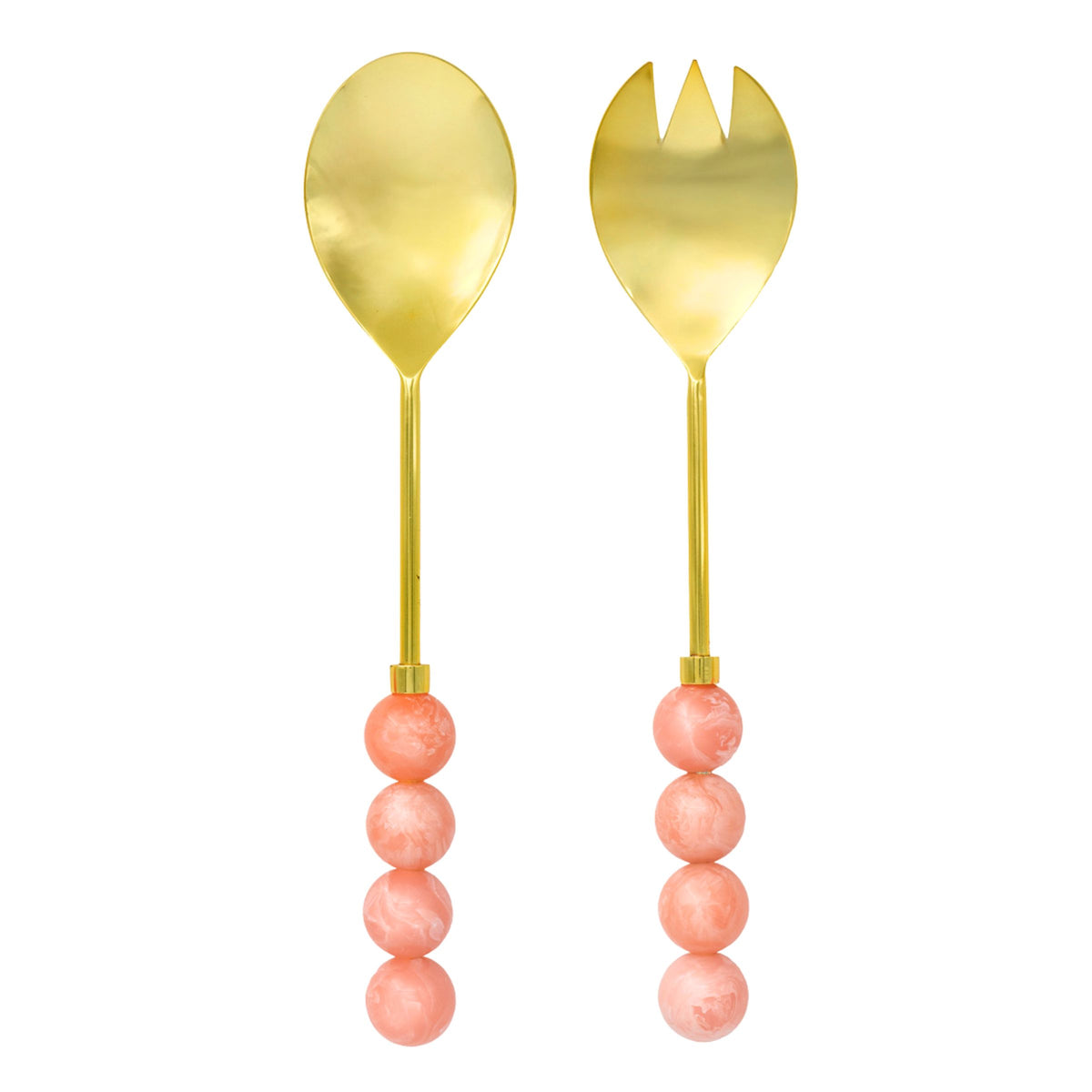 Temari Pink Salad Server Set – Godinger