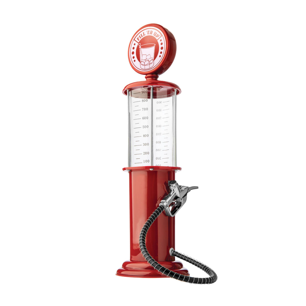 Vintage Red Gas Pump Beverage Dispenser Godinger All Barware, All Glassware, All Glassware & Barware, Barware, Beverage Dispenser, Dispenser, Gas Pump, Glassware & Barware, Vintage Gas Pump Beverage Dispenser