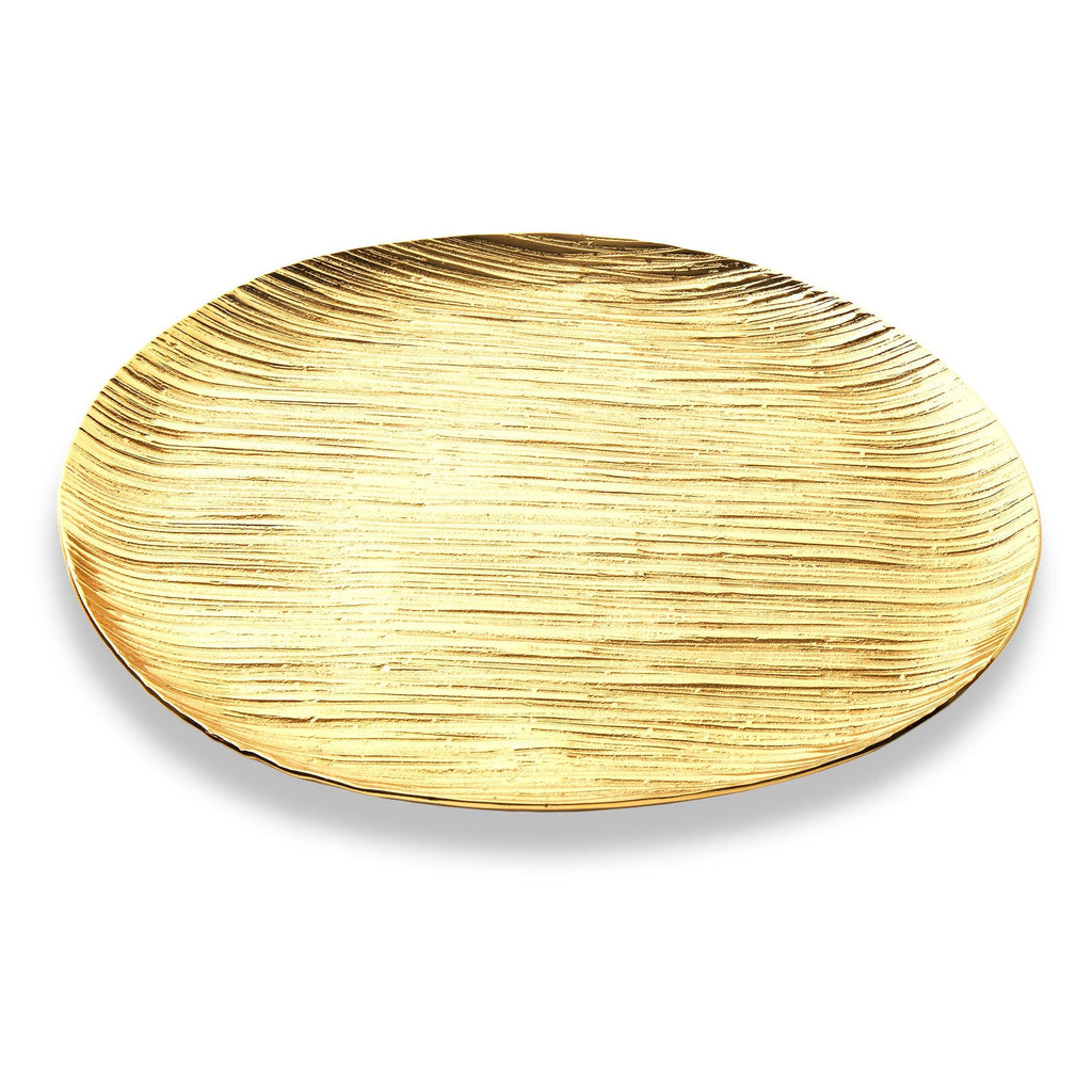 Wadi Gold Textured Round Tray Godinger All Decor, Decor, Decorative Tray, Decorative Trays, Gold, Textured, Tray, Wadi, Wadi Tray