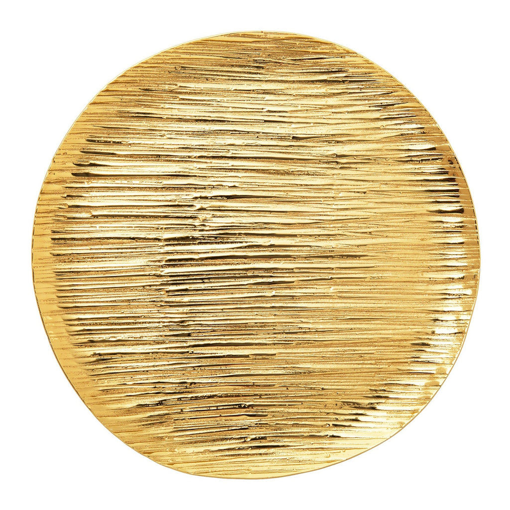 Wadi Gold Textured Round Tray Godinger All Decor, Decor, Decorative Tray, Decorative Trays, Gold, Textured, Tray, Wadi, Wadi Tray