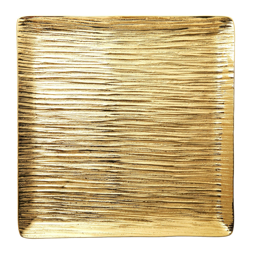 Wadi Gold Textured Square Tray Godinger All Decor, Decor, Decorative Tray, Decorative Trays, Gold, Textured, Tray, Wadi, Wadi Tray