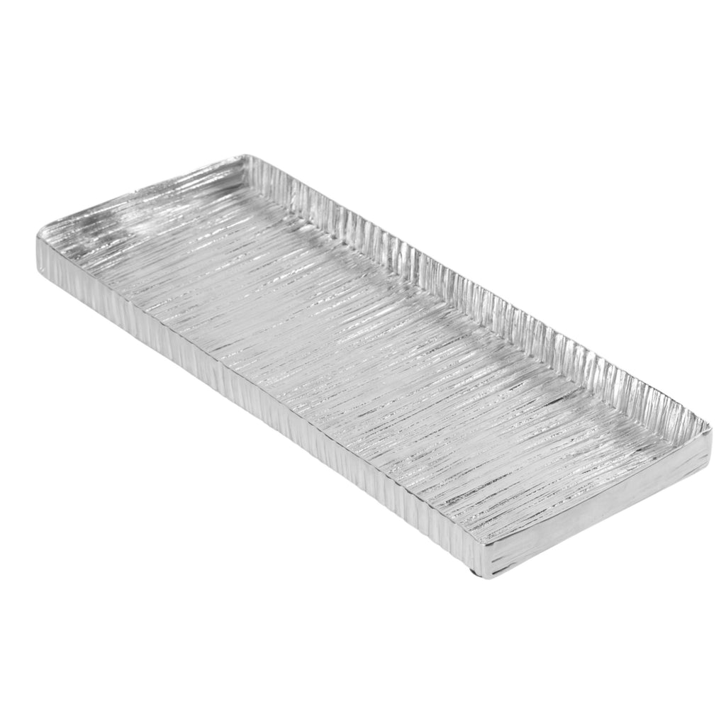 Wadi Silver Textured Rectangle Tray Godinger All Decor, Decor, Decorative Tray, Decorative Trays, Silver, Textured, Tray, Trays, Wadi, Wadi Tray