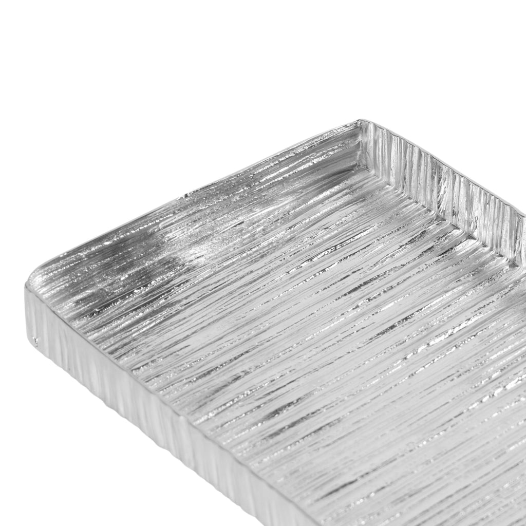 Wadi Silver Textured Rectangle Tray Godinger All Decor, Decor, Decorative Tray, Decorative Trays, Silver, Textured, Tray, Trays, Wadi, Wadi Tray