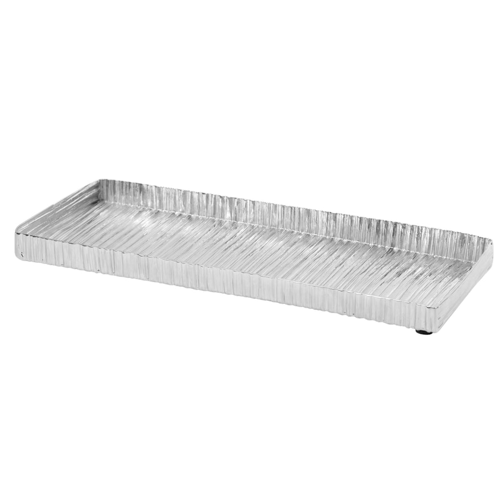 Wadi Silver Textured Rectangle Tray Godinger All Decor, Decor, Decorative Tray, Decorative Trays, Silver, Textured, Tray, Trays, Wadi, Wadi Tray