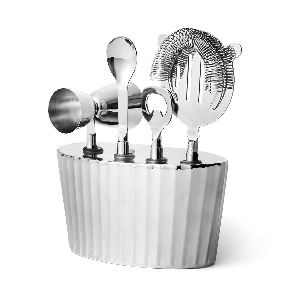 Waves Stainless Steel Bar Tool Set – Godinger