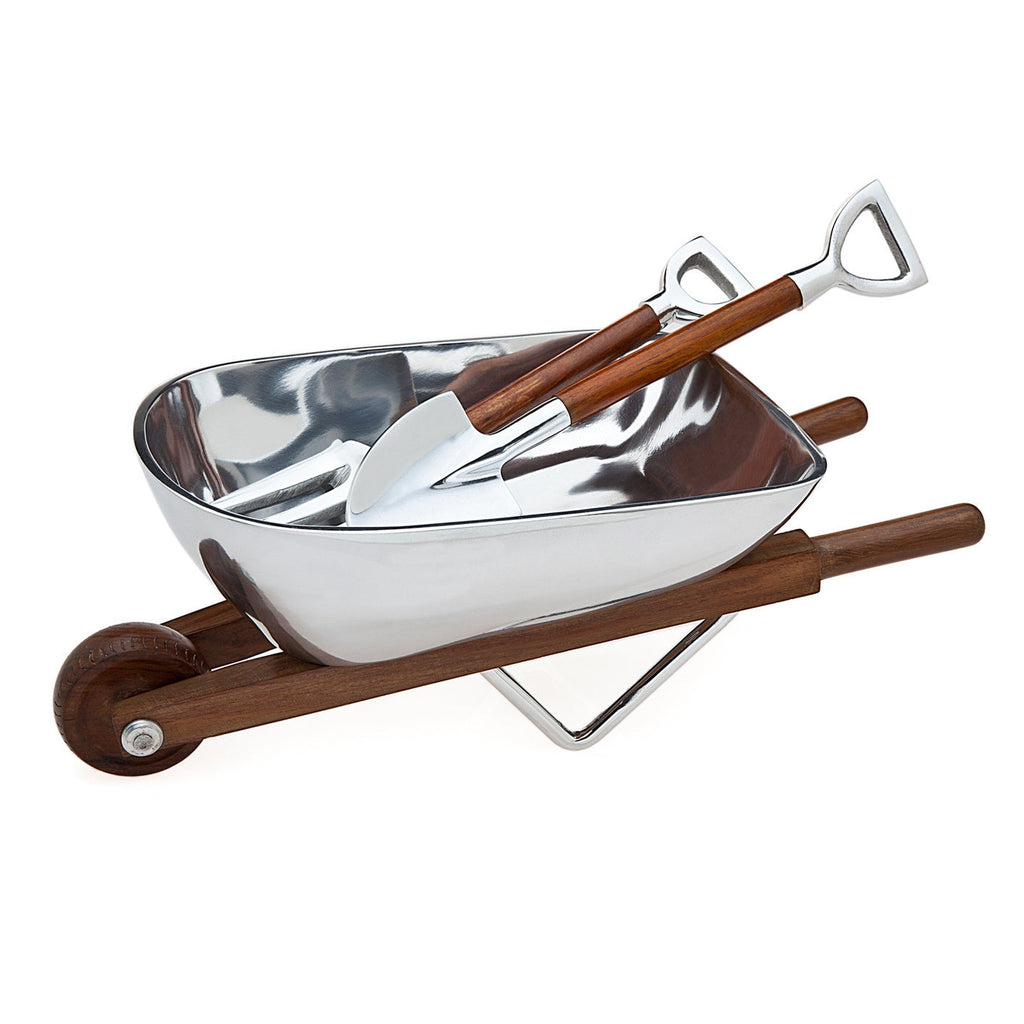 Wheelbarrow Salad Bowl Godinger All Dining, All Kitchen, Dining, Salad Bowl, Serving Bowls, Walnut, Wheelbarrow