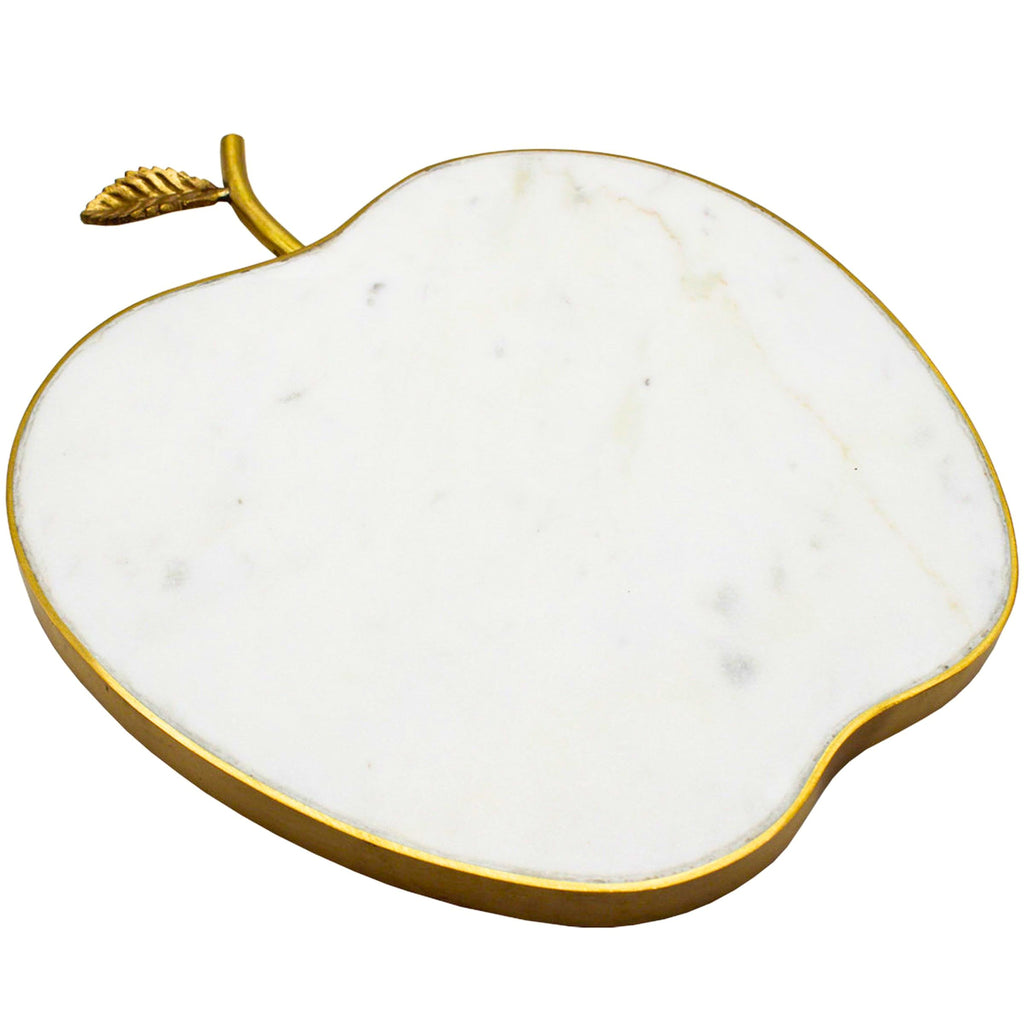 White Marble Apple Cheese Board Godinger All Kitchen, Apple, Kitchen, Marble, Serving, Serving & Cheese Boards, Serving Board, White, White Marble