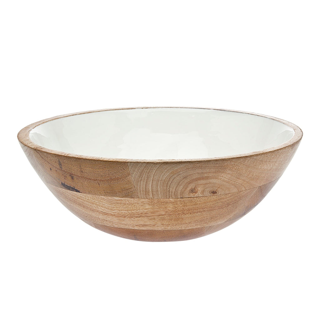 Wood & Enamel Salad Bowl Godinger All Dining, All Kitchen, Dining, Enamel, Salad Bowl, Serving Bowls, Walnut, Wood & Enamel