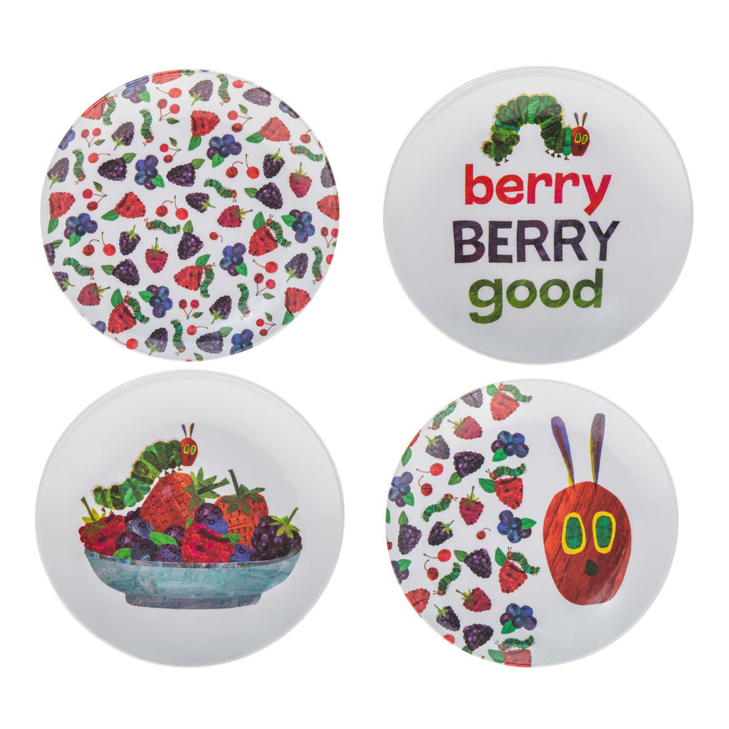 The World of Eric Carle, The Very Hungry Caterpillar Berry Plate, Set of 4 godinger