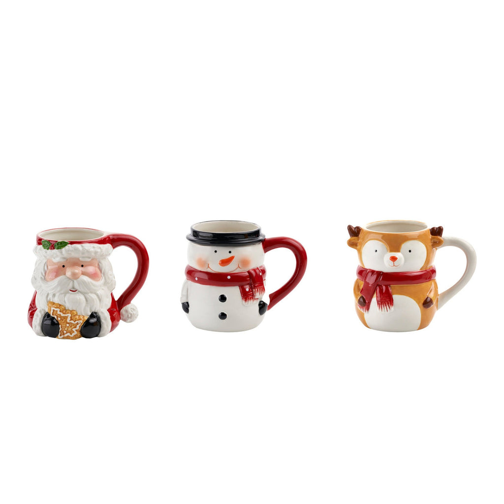 Holiday Mug, Set of 3 godinger