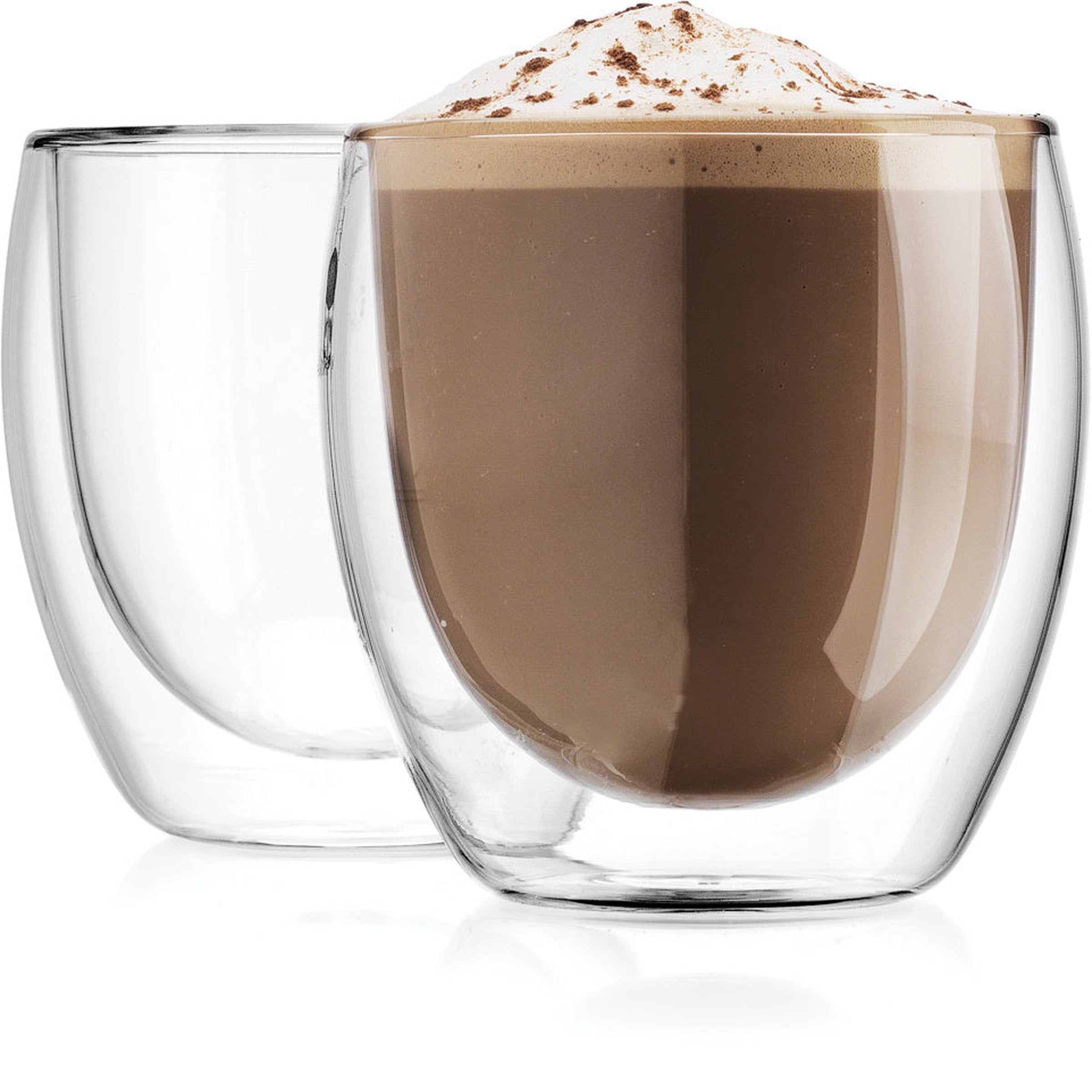 Godinger Alesia Double Walled Latte Cups, Set of 2