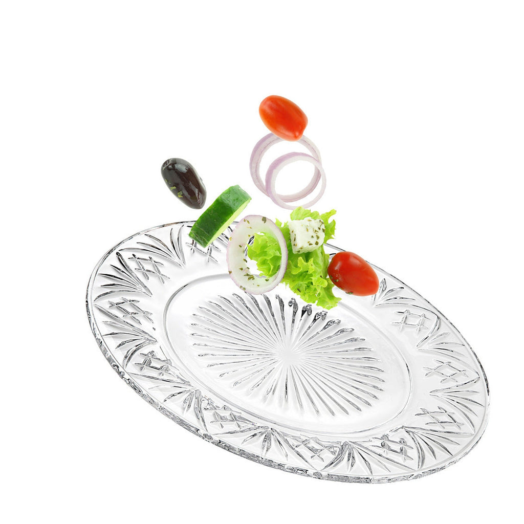 Dublin Crystal Salad Plate, Set of 4 godinger