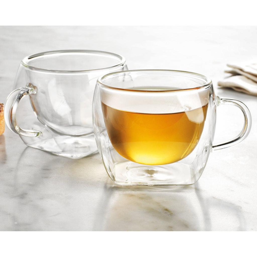 Contessa Tea Double Wall Cup, Set of 2 godinger