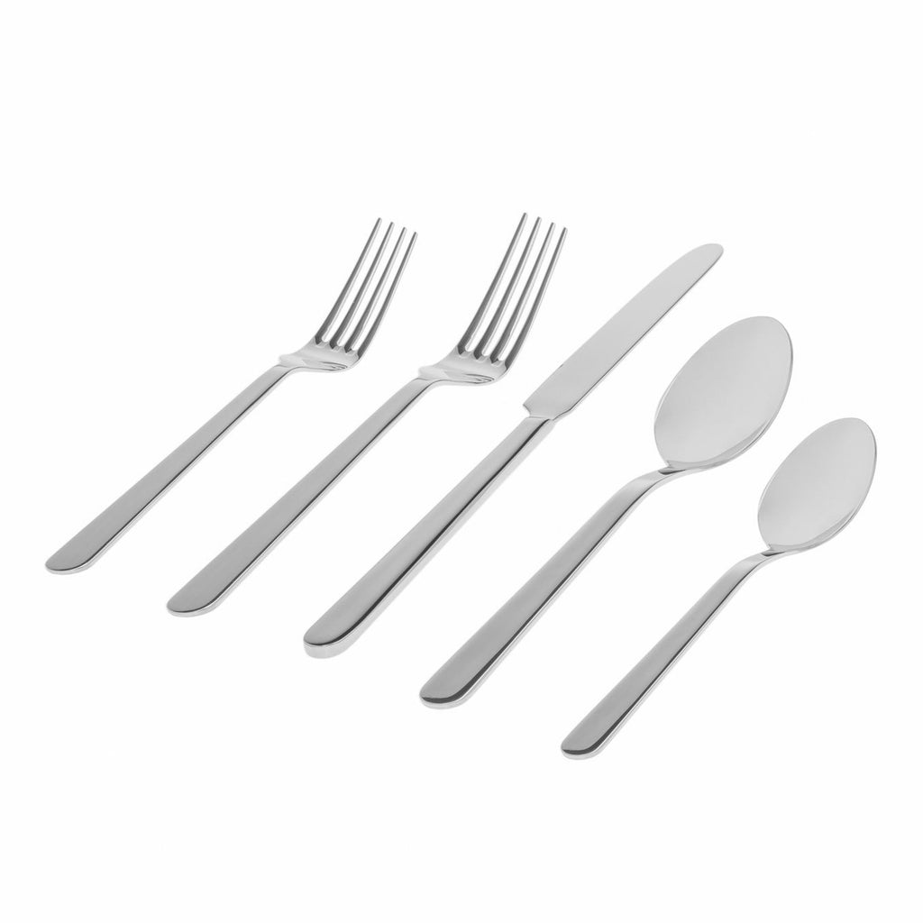 Lola Mirrored 18/0 Stainless Steel 20 Piece Flatware Set, Service For 4 godinger