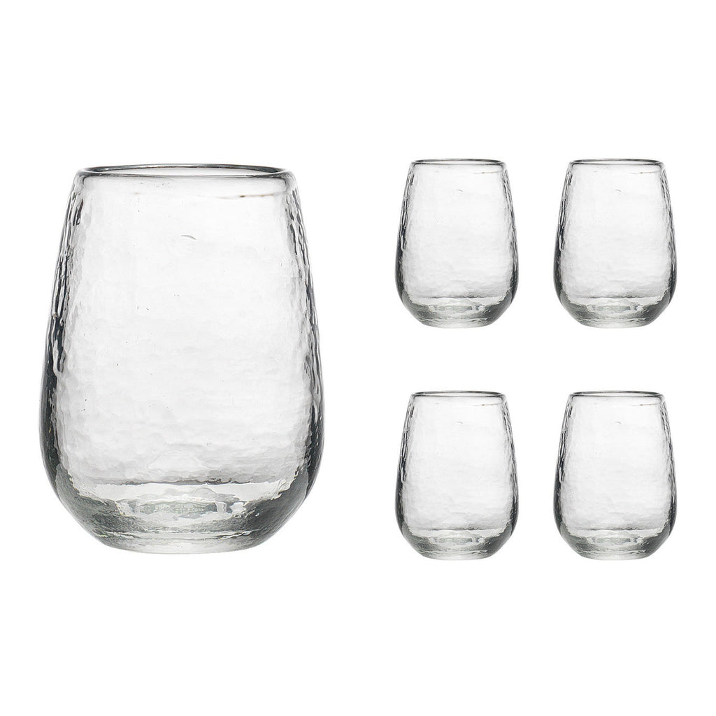 Hammered Stemless Glass, Set of 4 godinger