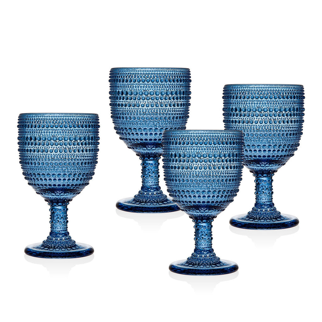 Lumina Blue Goblet, Set of 4 godinger