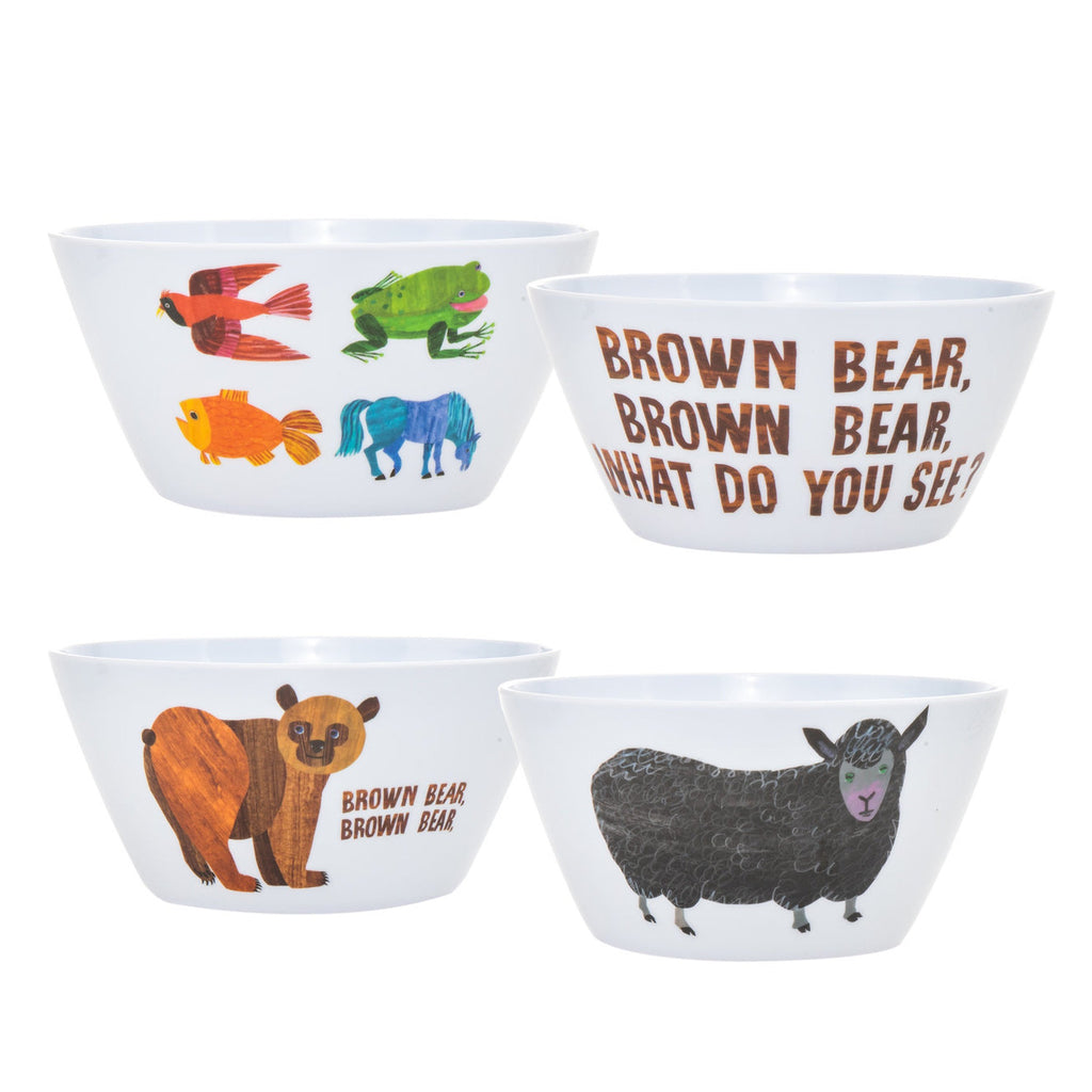 The World of Eric Carle, Brown Bear Cereal Bowl, Set of 4 godinger