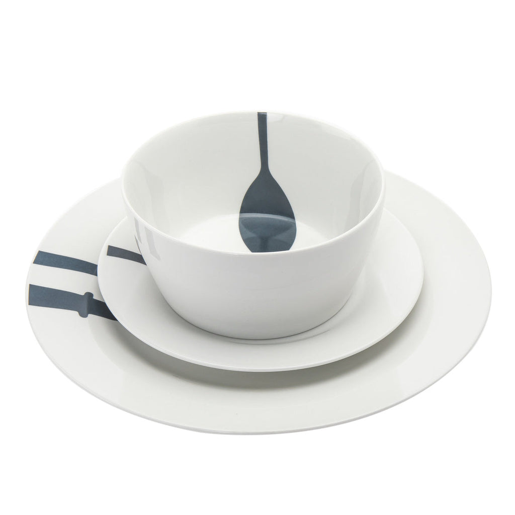 Acme Porcelain 16 Piece Dinnerware Set, Service For 4 godinger