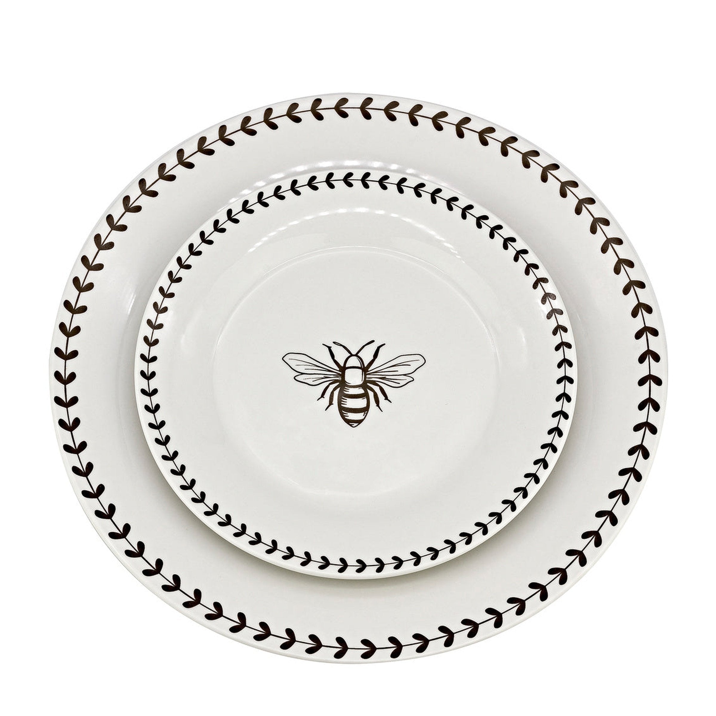 Beehive Porcelain 16 Piece Dinnerware Set, Service For 4 – Godinger