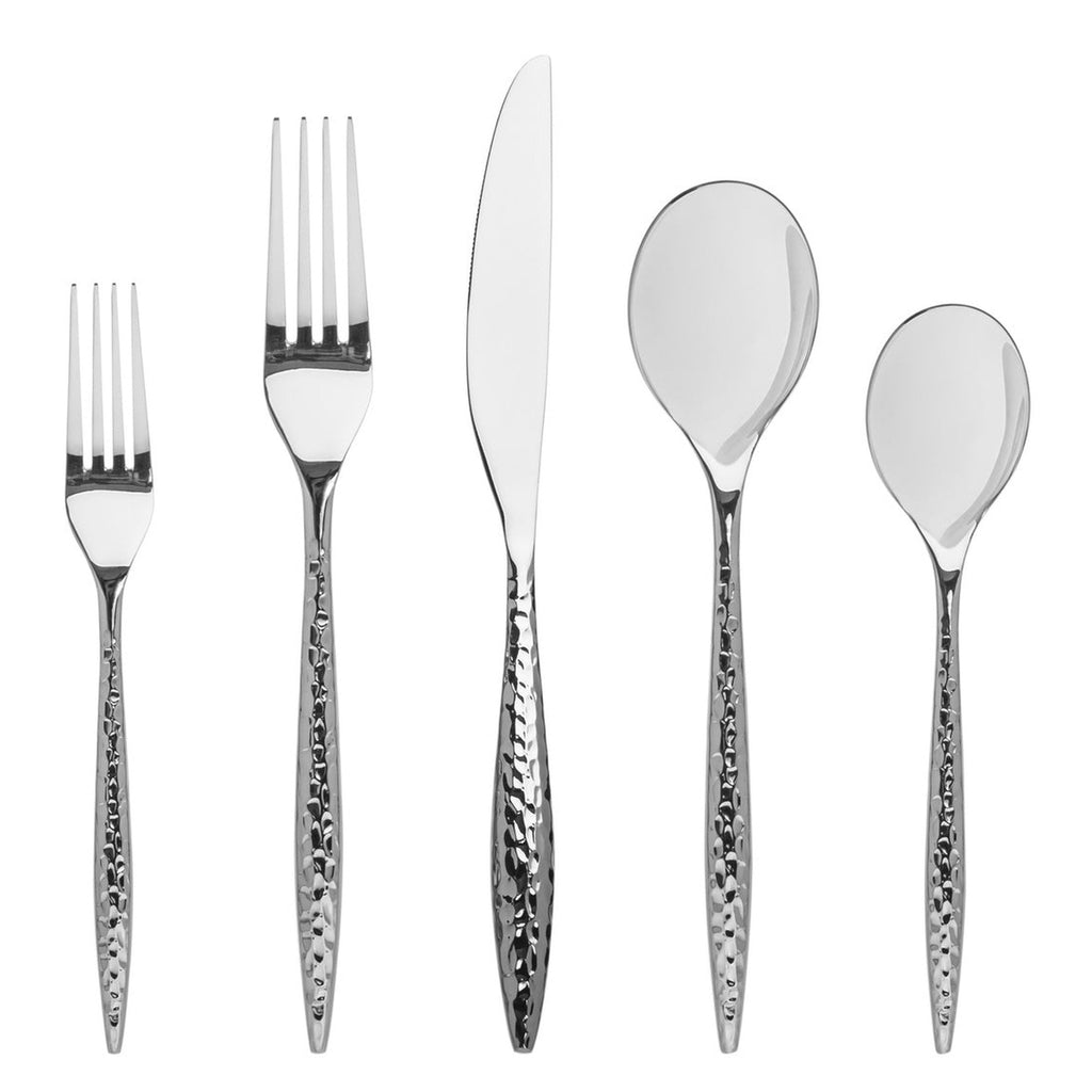 Avellino Mirrored 18/10 Stainless Steel 20 Piece Flatware Set, Service For 4 godinger