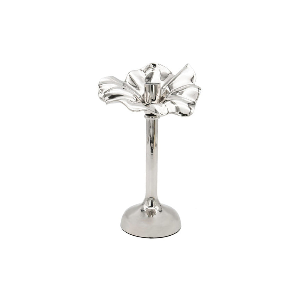 Blossom Platinum Tapered Candle Holder 10" godinger