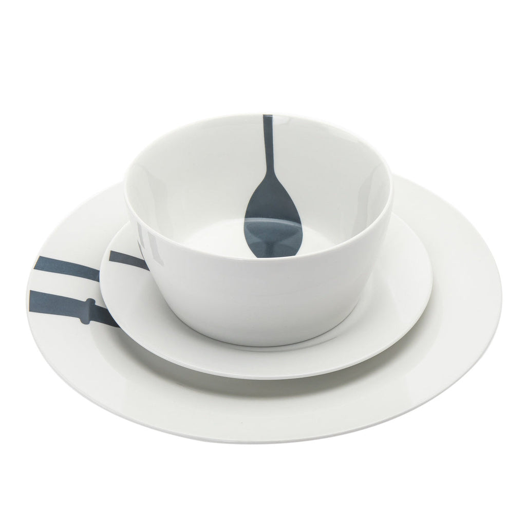 Acme Porcelain 16 Piece Dinnerware Set, Service For 4 Godinger 16 Piece Dinnerware, 16 Piece Dinnerware Set, 16 Piece Set, All Dining, Black Dinnerware, Dinnerware, Dinnerware Set, Everyday Dinnerware, Porcelain Dinnerware, Porcelain Dinnerware Set, Service For 4, White, White Dinnerware