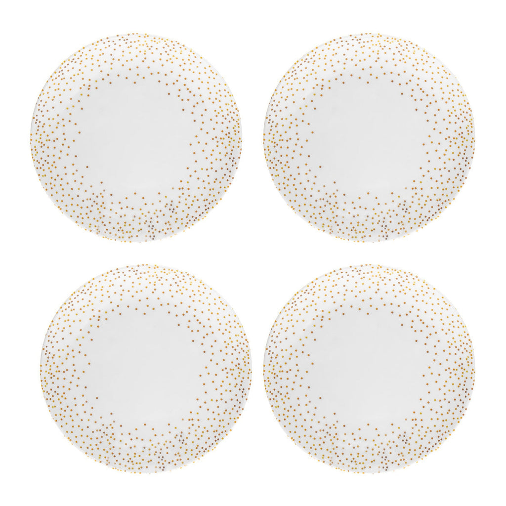 Alora Glam Melamine Salad Plate, Set of 4 Godinger All Dining, Alora Glam, Dining, Melamine, Melamine Dinner Plate, Outdoor Dinnerware