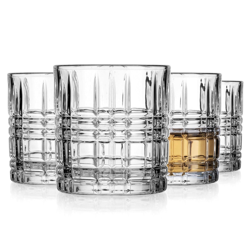 Boundary Double Old Fashion 6 Piece Chiller Set Godinger All Barware, All Glassware, All Glassware & Barware, Boundary, Chiller, Cut Crystal, DOF, DOF & Highball, Double Old Fashion, Drinkware, Entertaining, Glassware, Whiskey Glass