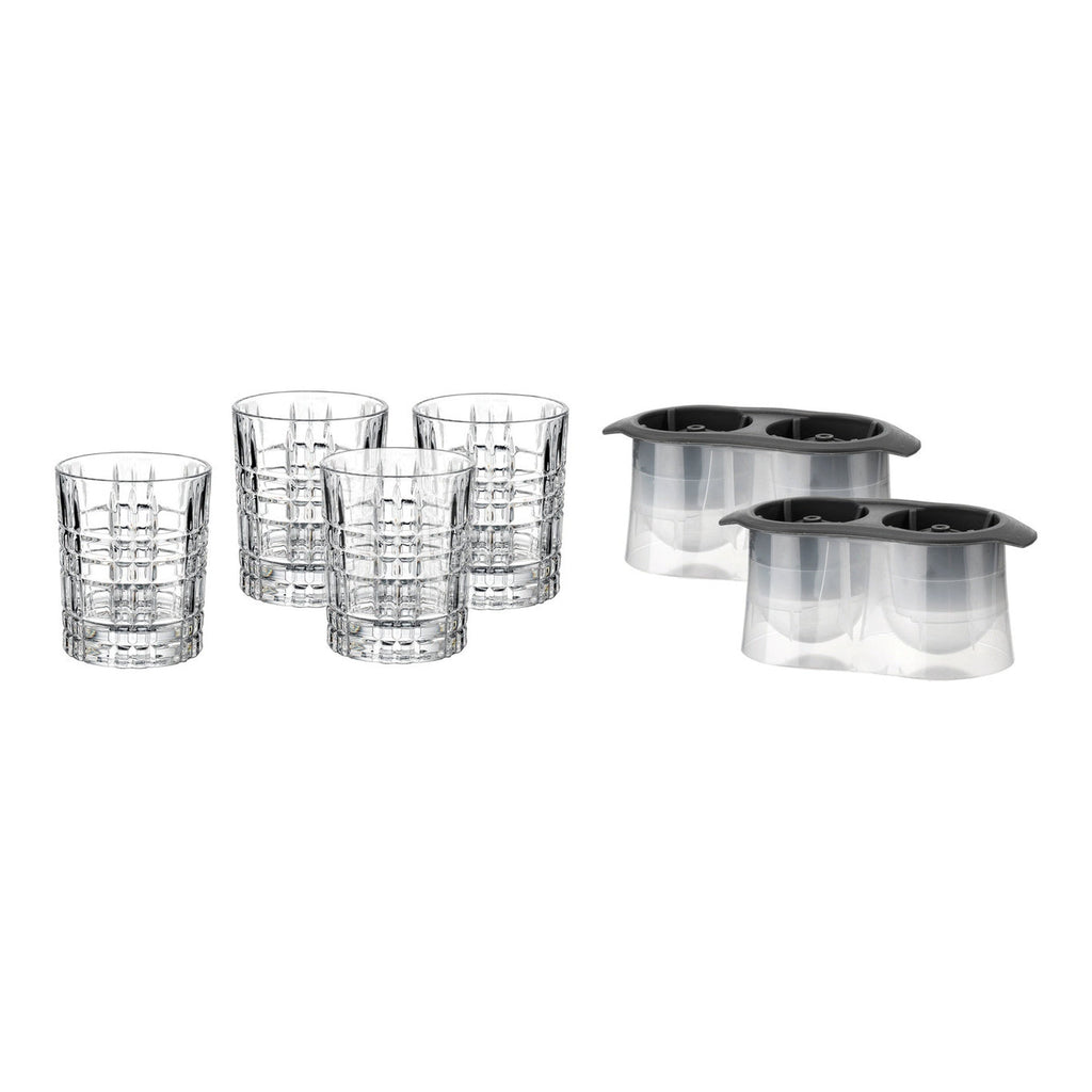 Boundary Double Old Fashion 6 Piece Chiller Set Godinger All Barware, All Glassware, All Glassware & Barware, Boundary, Chiller, Cut Crystal, DOF, DOF & Highball, Double Old Fashion, Drinkware, Entertaining, Glassware, Whiskey Glass