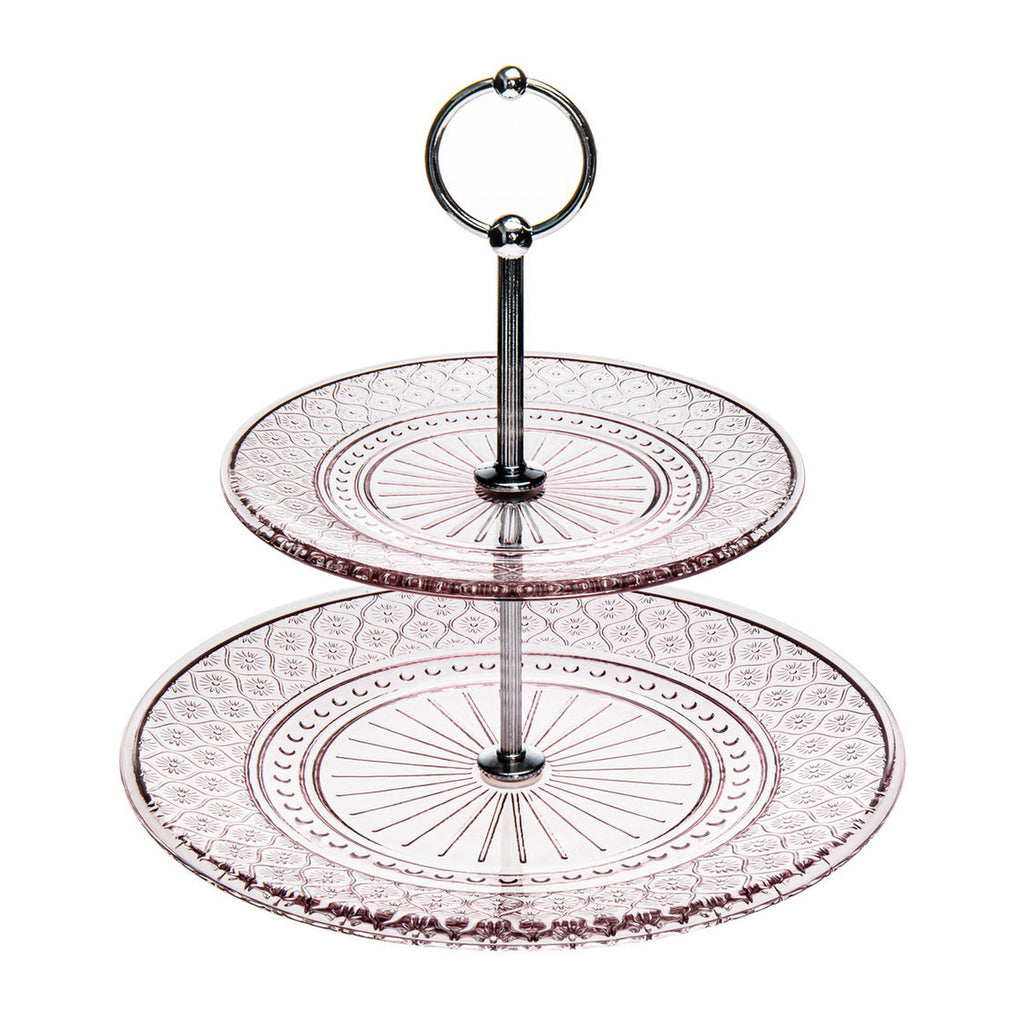 Claro Pink Two Tier Server Godinger All Kitchen, Claro, Pink, Pink Claro, Specialty, Specialty Storage