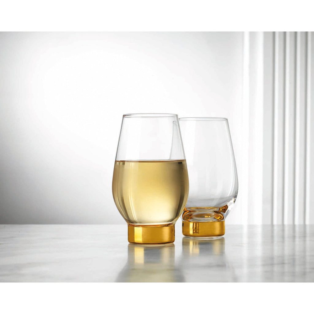 Column Gold White Wine, Set of 2 Godinger All Barware, All Glassware, All Glassware & Barware, Column, Wine & Champagne