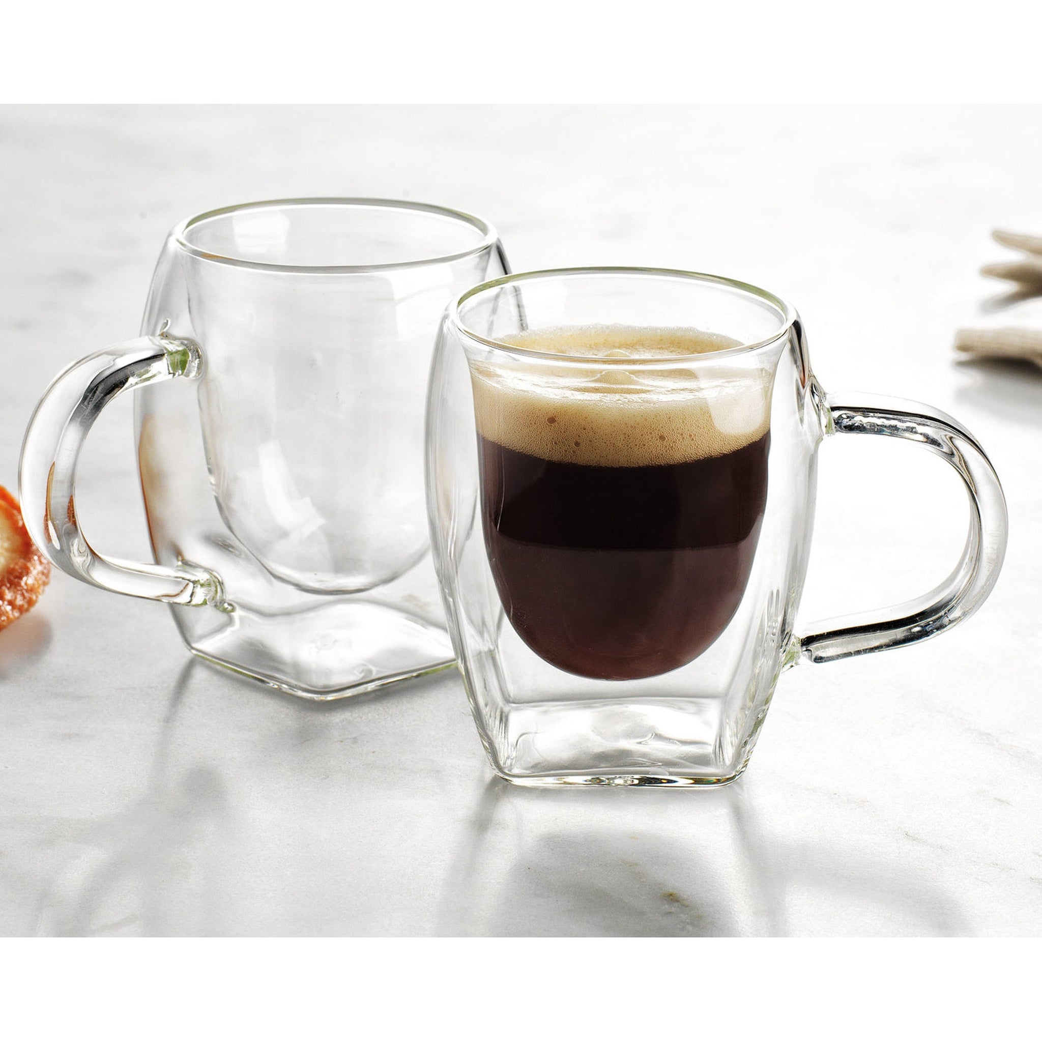 Contessa Espresso Double Wall Mug, Set of 2