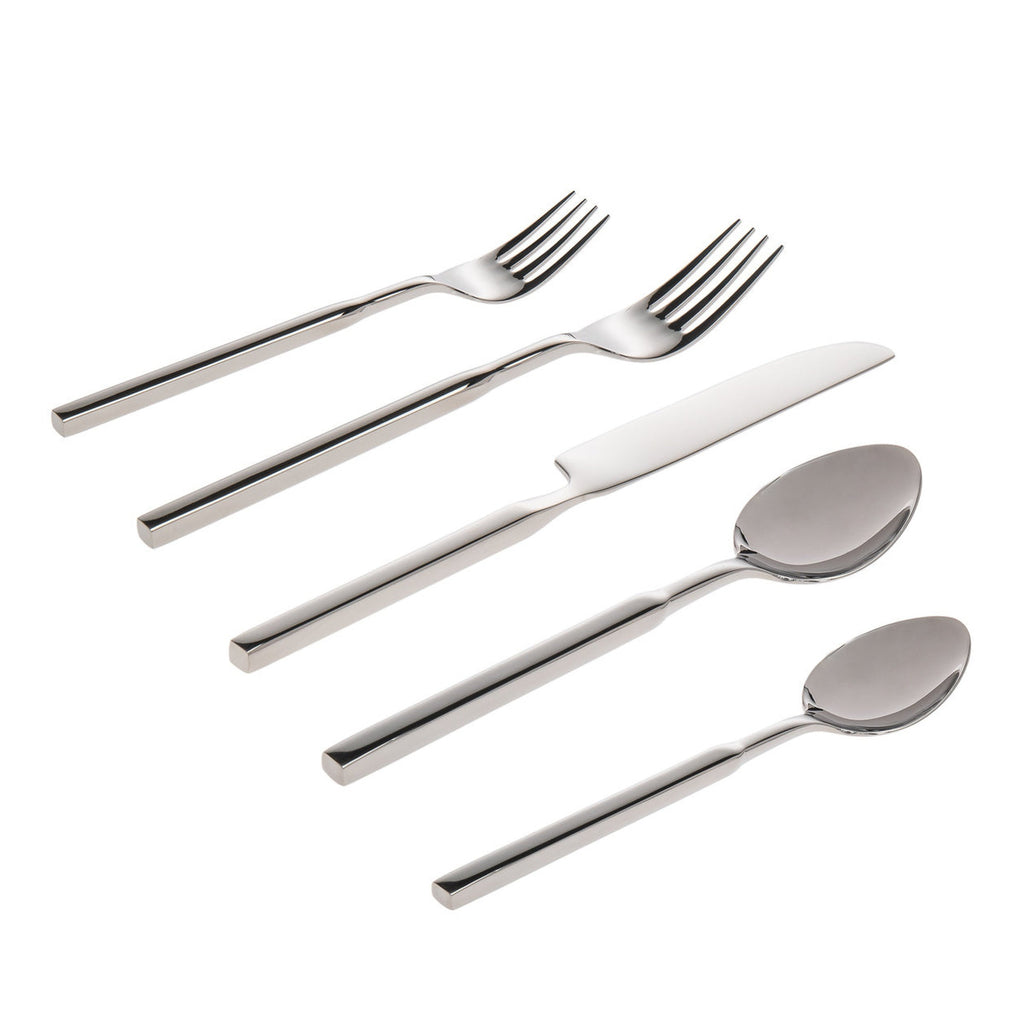 Cubit Mirrored 18/10 Stainless Steel 20 Piece Flatware Set, Service For 4 Godinger 18/10 Stainless Steel, 18/10 Stainless Steel Flatware, 20 Piece Set, All Flatware & Serveware, Flatware Set, Flatware Sets, Service For 4, Stainless Steel