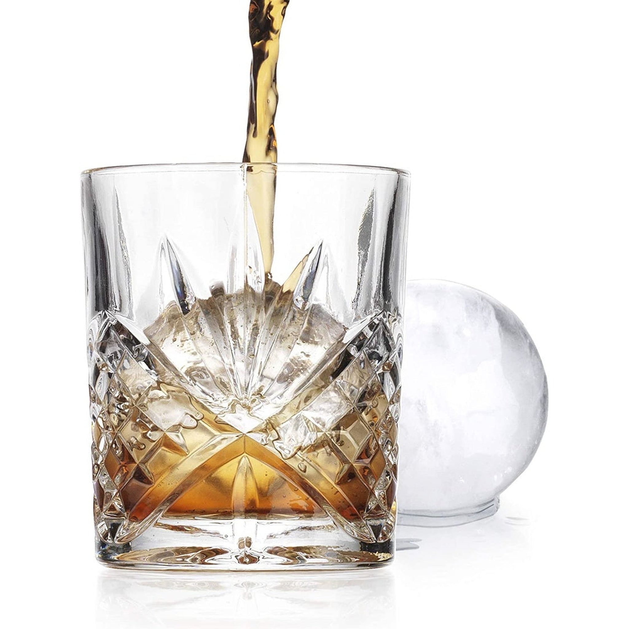 Dublin Crystal 3 Piece Double Old Fashion Chiller Set – Godinger